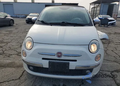 2013 Fiat 500 Lounge из США, поврежденный, VIN 3C3CFFER4DT647701